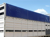 Material resistente da tampa impermeável da cobertura retardadora de chamas para a cortina lateral do caminhão 