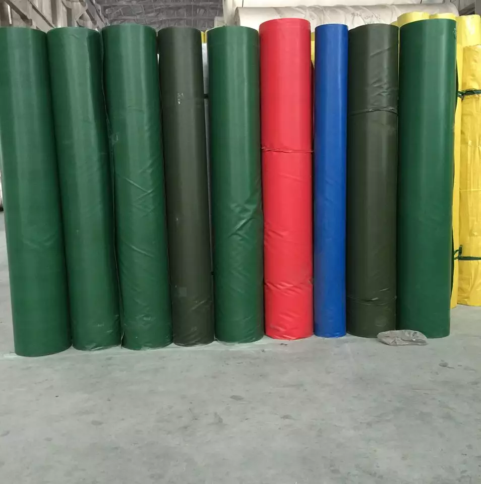 Lona de rolo de PVC revestido durável da China por atacado Tecido de PVC 500G em rolos 